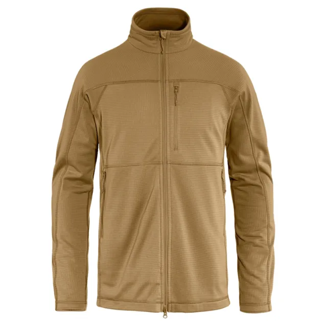【Fjallraven】Abisko Lite Fleece夾克 男(FR86971-232蕎麥棕 534靛藍 550黑 620綠)