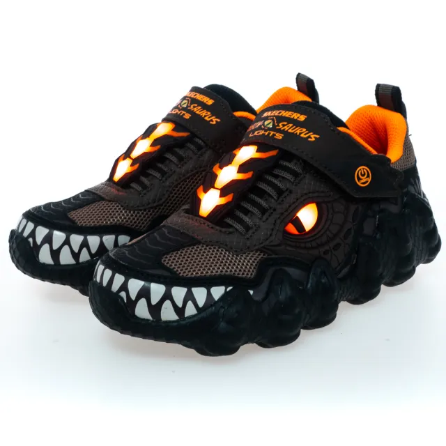 【SKECHERS】男童鞋系列 燈鞋 SKECH-O-SAURUS LIGHTS(400112LCHOR)