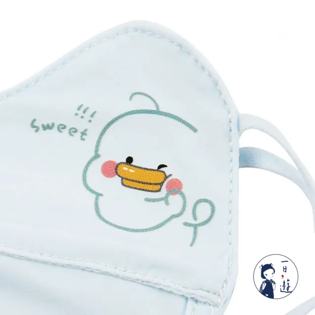 【NicoFun 愛定做】1入兒童 透氣口罩 加強護眼角 防曬 透氣口罩 布口罩(涼感科技 抗紫外線 可水洗)