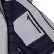 【Tommy Hilfiger】TOMMY 經典Logo連帽保暖衝鋒風衣外套-淺灰色(平輸品/百搭必備)