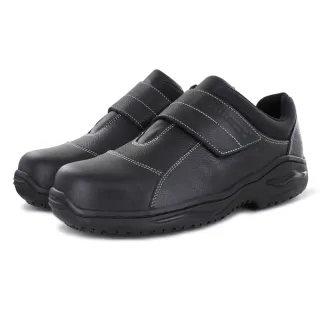 【PAMAX 帕瑪斯】黏貼式鋼頭鞋、高抓地力工作安全鞋(PA02401FEH黑 /男)
