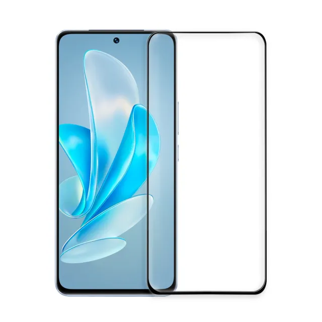 【A+ 極好貼】vivo V29e 5G 9H鋼化玻璃保護貼(2.5D滿版兩入組)