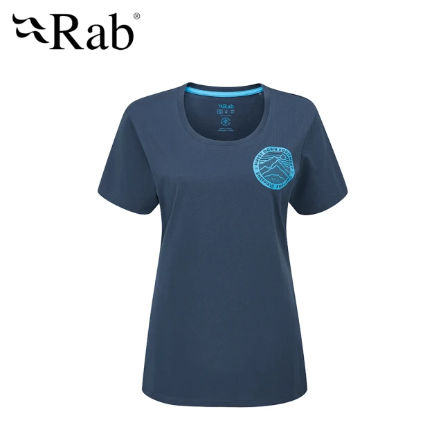 RAB Stance 3 Peaks Tee 透氣短袖有機棉T恤 女款 深墨藍 #QCB62