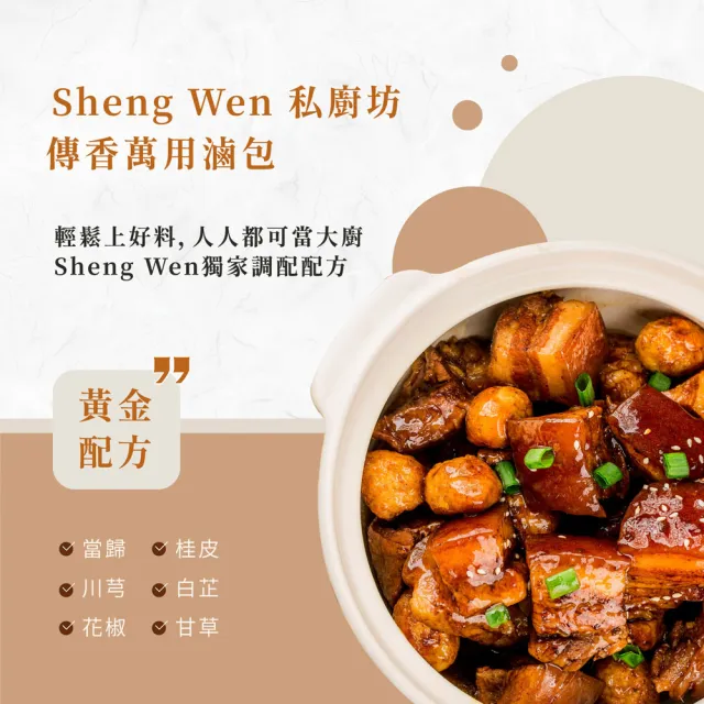 【Sheng Wen梁時】傳香萬用滷包(家常滷味 漢方藥膳包 滷肉滷蛋)