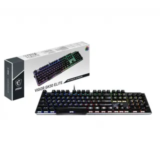 【MSI 微星】Vigor GK50 Elite LL TC機械式電競鍵盤(凱華青軸)