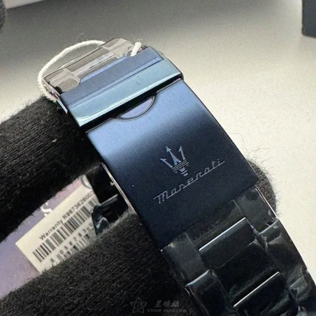 【MASERATI 瑪莎拉蒂】MASERATI手錶型號R8873626003(寶藍色錶面寶藍錶殼寶藍精鋼錶帶款)