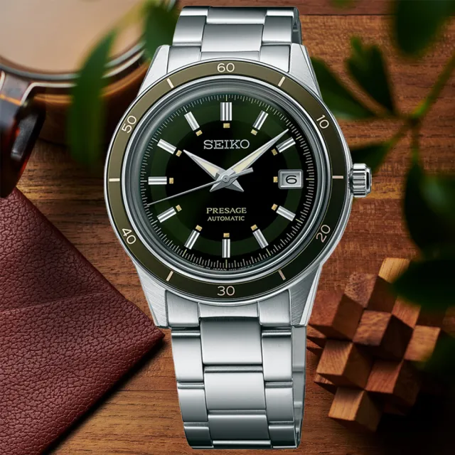 【SEIKO 精工】PRESAGE系列 復古風 時尚機械腕錶 禮物推薦 畢業禮物(SRPG07J1/4R35-05A0G)