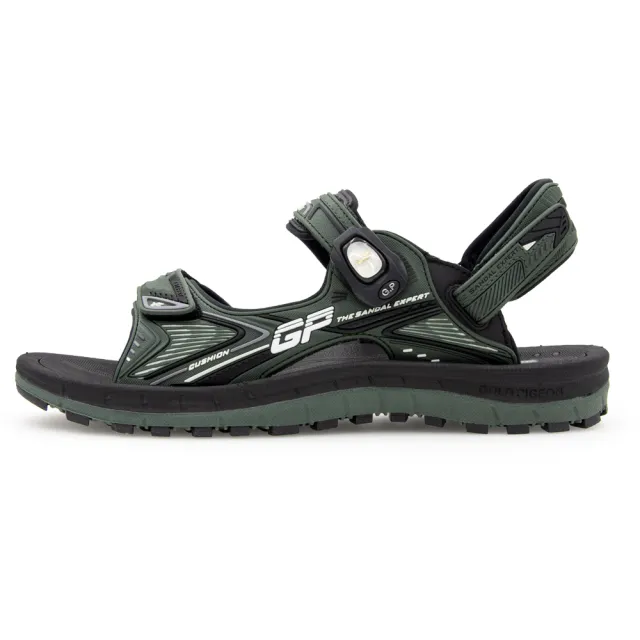 【G.P】雙層舒適緩震磁扣兩用涼拖鞋G3897M-軍綠色(SIZE:38-44 共二色)