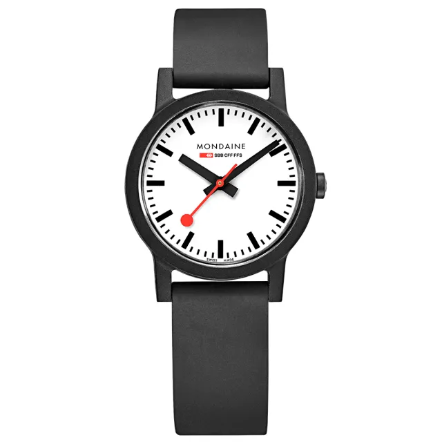 【MONDAINE 瑞士國鐵】essence系列腕錶 瑞士錶(白32mm)