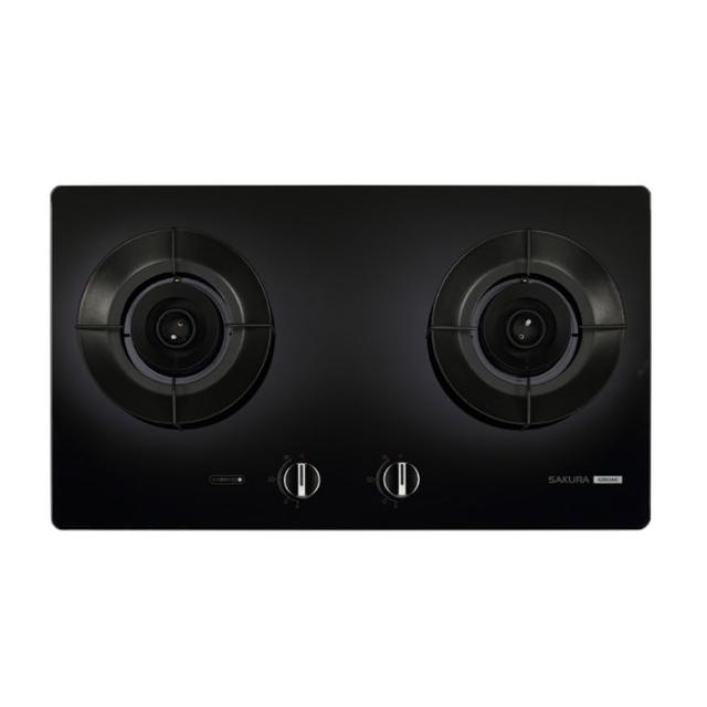 SAKURA櫻花牌 G-2923AGL 雙口瓦斯爐，臺灣製造，採用耐熱強化玻璃爐臺與傳統外擴火焰爐頭，提供穩定高效加熱。電子連續點火設計，操作簡單安全；尺寸730 x 420 x 155 mm，適閤家庭廚房使用。能源效率第一級，瓦斯消耗量8~9kW，享1年保固，標準安裝，BSMI認證可靠選擇。