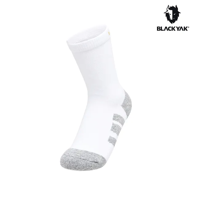 【BLACK YAK】COOLMAX羊毛中筒襪[白色/黑色]CB2NAB01(吸濕快乾 中筒襪 健行襪 機能襪)