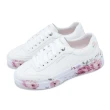 【SKECHERS】休閒鞋 Cordova Classic-Painted Florals 女鞋 白 紅 印花 厚底(185062-WHT)