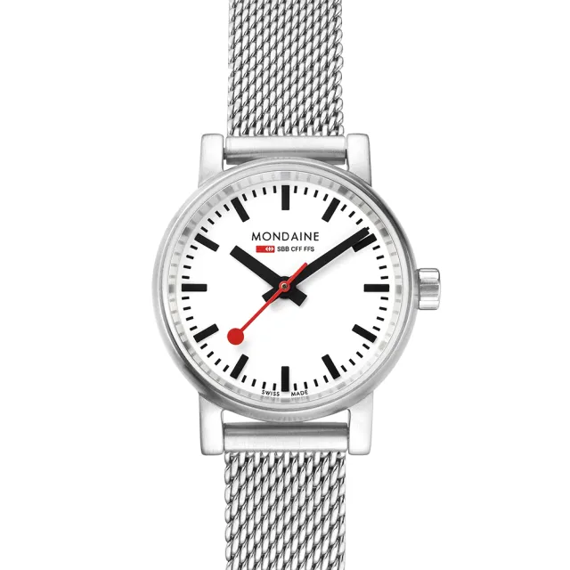 【MONDAINE 瑞士國鐵】evo2腕錶 瑞士錶(26mm/米蘭鋼鏈)