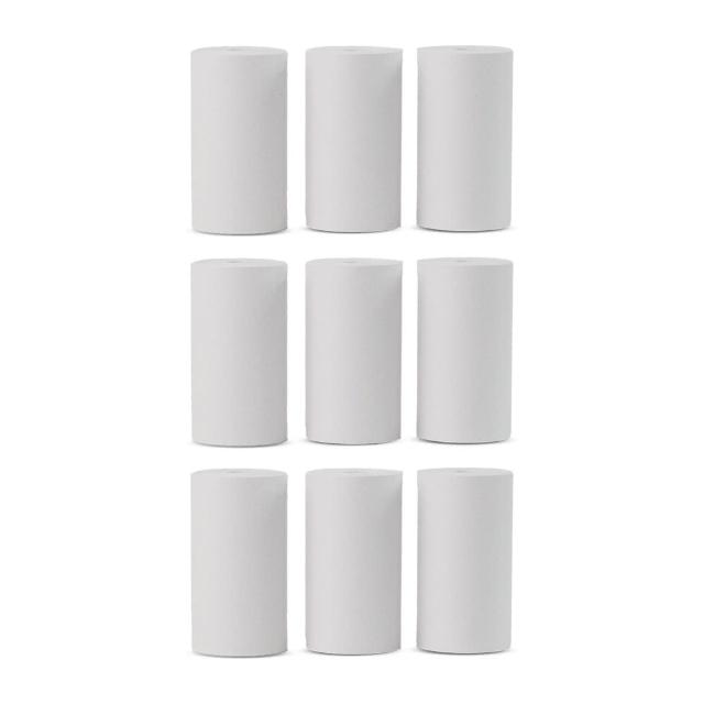 【PAPERANG】口袋列印小精靈喵喵機 普通感熱紙-單捲白色9入組(列印紙/相印紙/手帳/行事曆/紙膠帶)