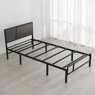 【IDEA】鐵木工藝單人加大床架(鐵床 床座 單人床)