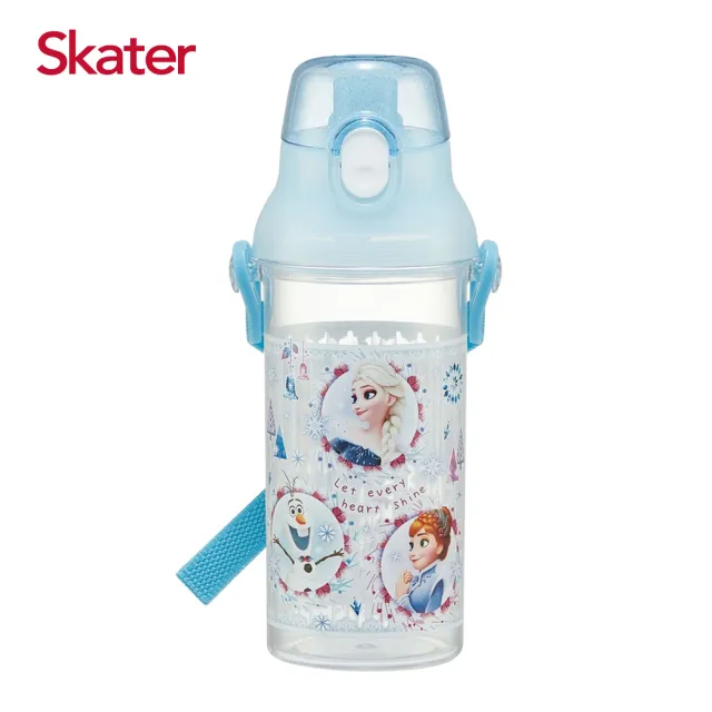 【Skater】直飲透明水壺480ml(冰雪奇緣Gift)