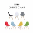 【E-home】4入組 EMS北歐經典造型餐椅 7色可選(網美 戶外)