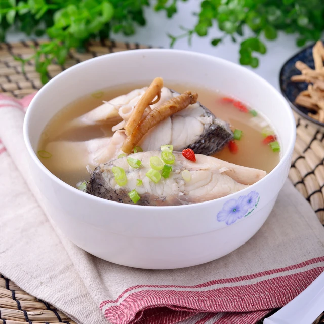 煲好湯即時機能湯品 補氣鱸魚湯冷凍料理包(養生煲湯)