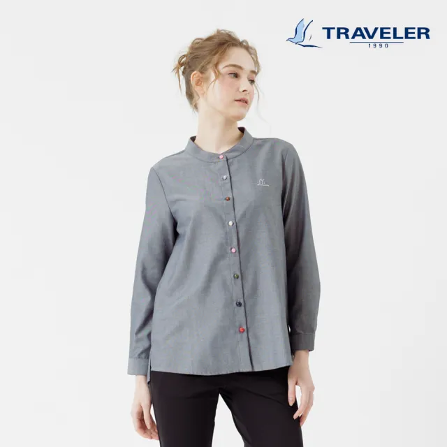 【TRAVELER 旅行者】女款Thermotech吸排抗UV保暖襯衫_222TR710(襯衫/吸濕排汗/抗UV)