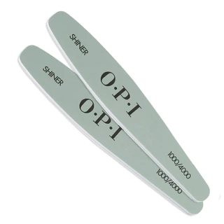 【O.P.I】#1000/4000 綠色白色閃亮搓片 2片-FI651x2(指甲銼刀/磨棒/美甲工具/官方直營)