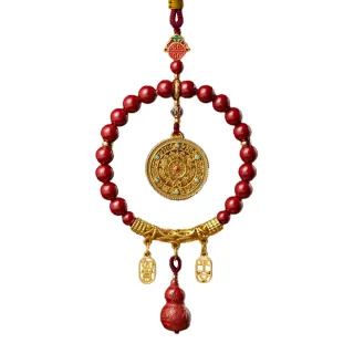 【禧禧珠寶】硃砂平安如意葫蘆掛件