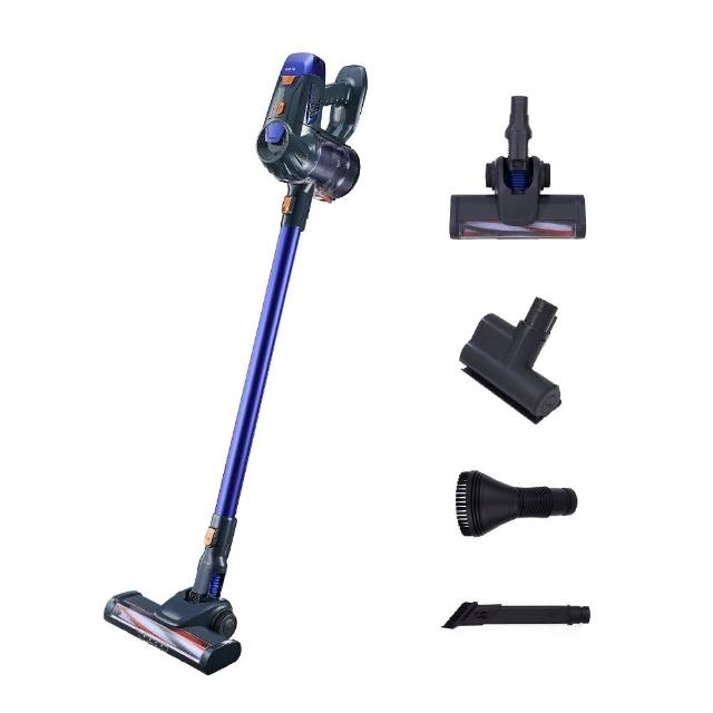 【KINYO】多功能無線手持吸塵器(集塵 LED燈 壁掛 KVC-6240)