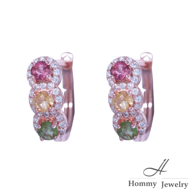 Hommy Jewelry 天然碧璽耳環(百花真鑽系列 碧璽耳環)