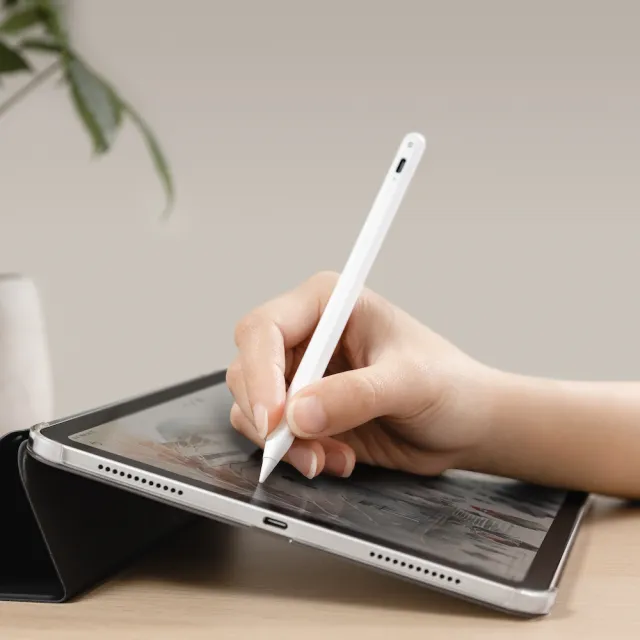 【SwitchEasy 魚骨牌】EasyPencil Lite iPad 磁吸藍牙觸控筆(防誤觸、傾斜感應、高續航)