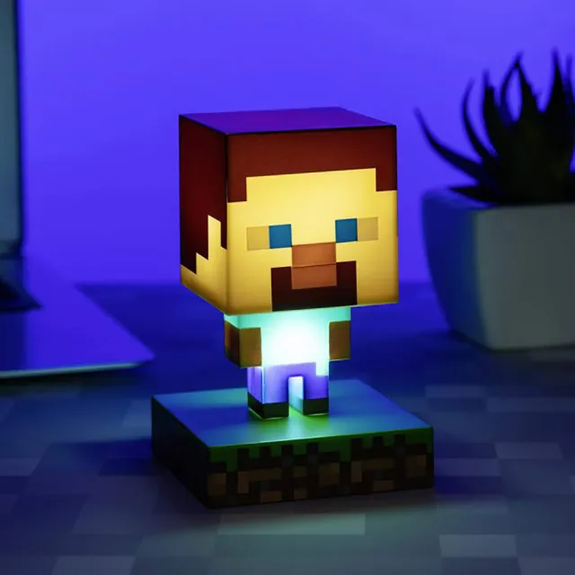 【Paladone UK】Minecraft麥塊 史蒂夫造型燈 小夜燈 ICON系列(麥塊 造型夜燈 送禮 生日禮物)