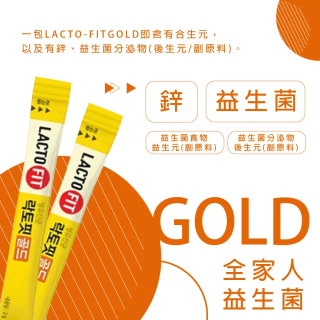 【韓國鍾根堂】LACTO-FIT GOLD升級版 益生菌 大童與成人款 3入(150包)