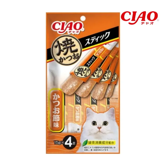 【CIAO】燒鰹/寒天肉泥 15g*4入/包(貓肉泥)