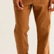 【Arnold Palmer 雨傘】男裝-經典LOGO刺繡素面直筒休閒褲(焦糖色)