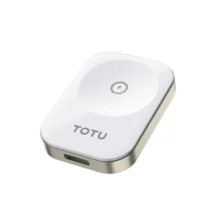 【TOTU 拓途】Apple Watch 全系列 Lightning 母 隨身磁吸無線充電器 鋅系列(iWatch 9/8/7/6/5/4/3 Ultra)