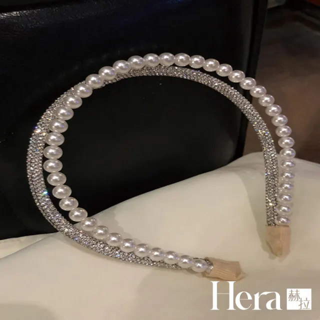 【HERA 赫拉】燦若星河雙層圓珠水鑽髮箍 HBD1(HBD1)