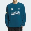【adidas 愛迪達】WS Sweat Crew M 男款 藍色 運動 休閒 圓領T 上衣 長袖 IN0974