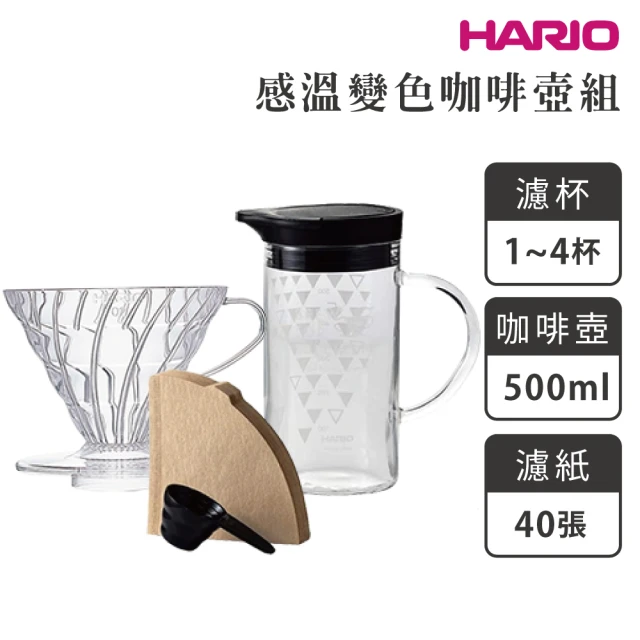HARIO V60台東藍彩繪濾杯咖啡壺組／1–4杯(VDC-