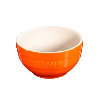 【法國Staub】圓型陶瓷碗14cm-柳橙橘(0.7L)