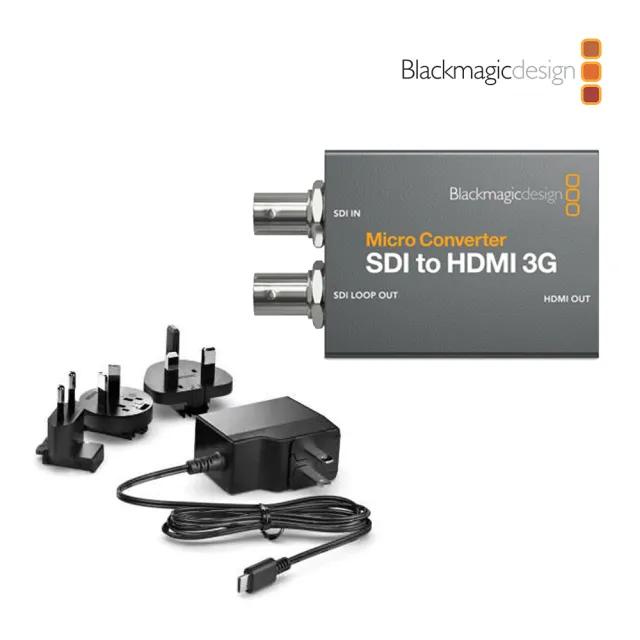 【Blackmagic Design】Micro Converter SDI to HDMI 3G 微型視訊轉換器 含變壓器(CONVCMIC/SH03G/WPSU)