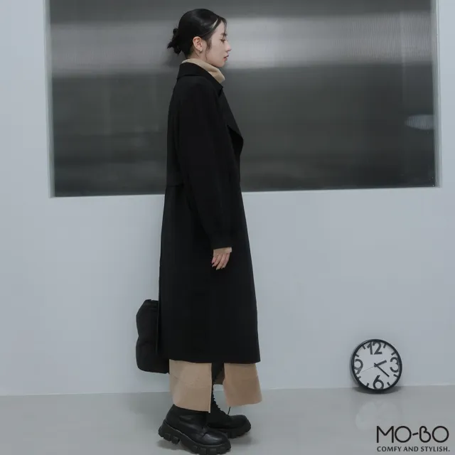 【MO-BO】針織拼接大衣