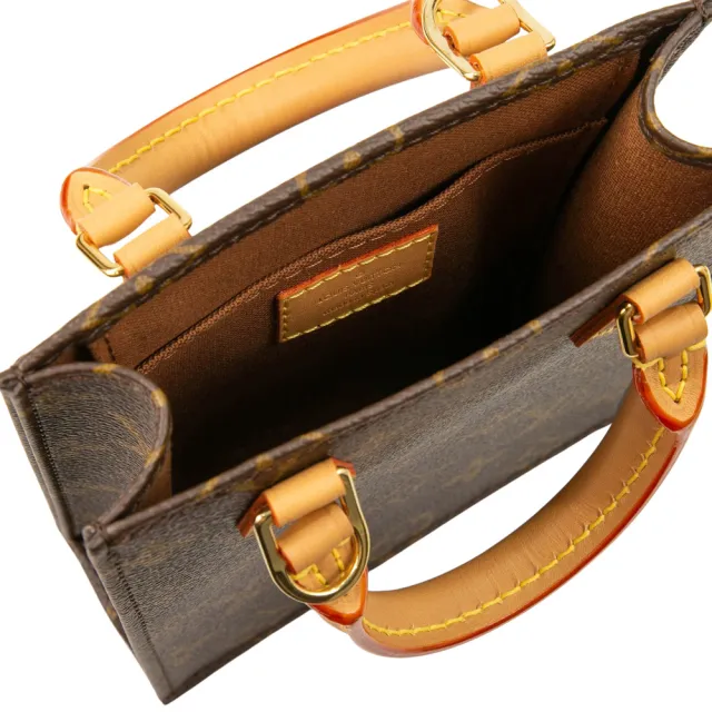 【Louis Vuitton 路易威登】M81295 PETIT SAC PLAT斜背手機包(棕色)