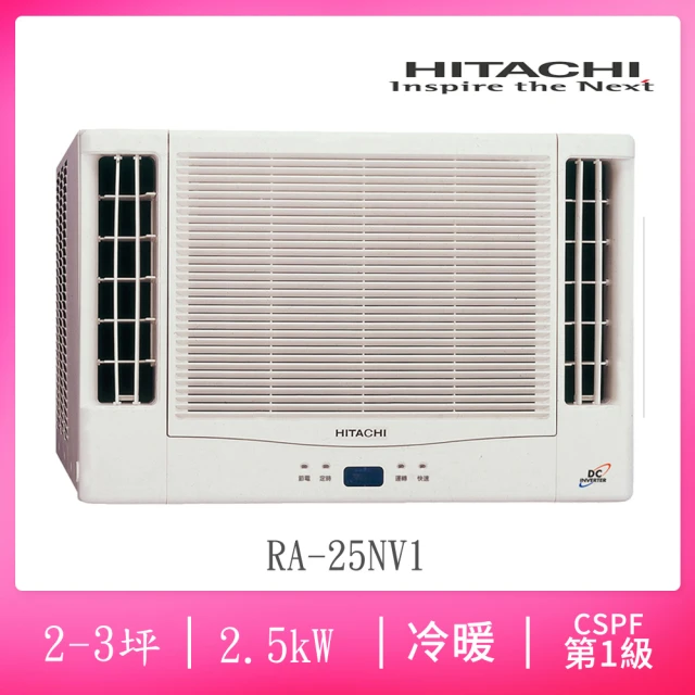 HITACHI 日立 5-7坪一級變頻冷暖雙吹式窗型冷氣(R