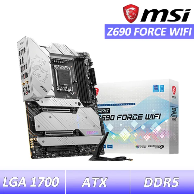 【MSI 微星】MPG Z690 FORCE WIFI 主機板(MPG Z690 FORCE WIFI DDR5  支援Intel 12/13/14代 CPU)