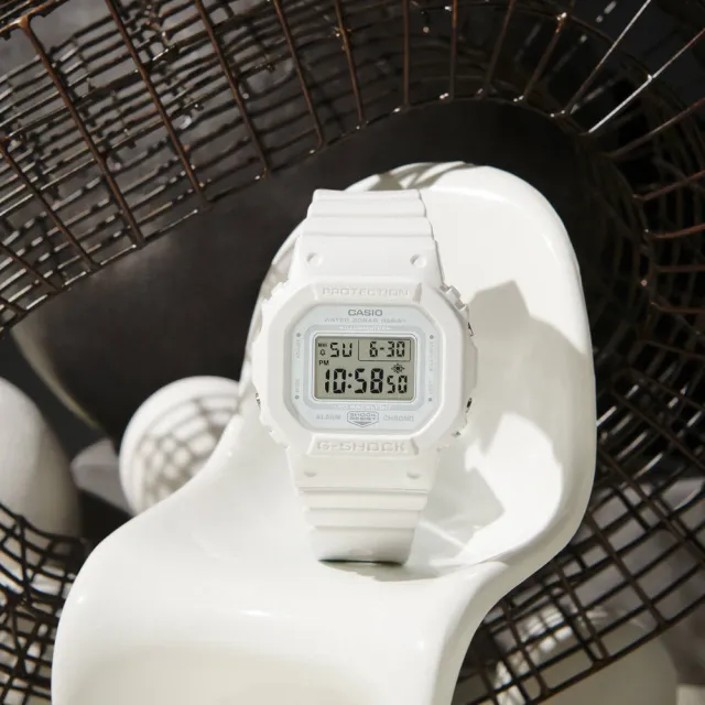 【CASIO 卡西歐】G-SHOCK WOMEN 時尚休閒方形電子腕錶 送禮推薦 禮物(GMD-S5600BA-7)
