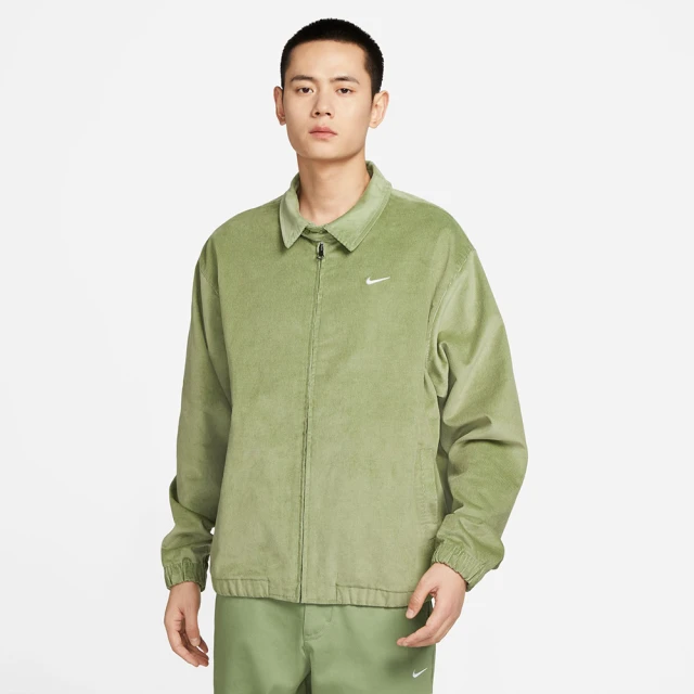 NIKE 耐吉 AS M NL HARRINGTON JACKET CORD 燈心絨 教練外套 夾克 綠色 男(DX9071-386 ∞)