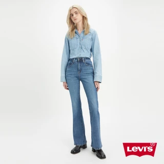 【LEVIS 官方旗艦】女 726高腰修身寬管靴型牛仔長褲/精工輕藍染水洗/天絲棉/彈性布料 人氣新品 A3410-0026