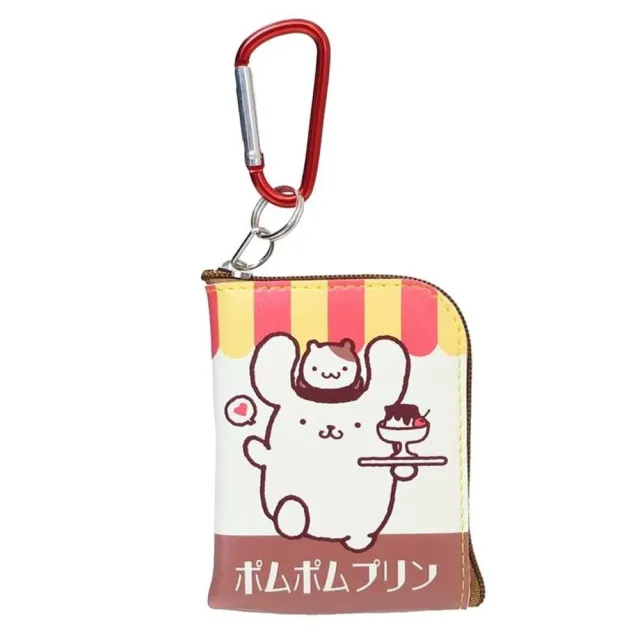 【小禮堂】Sanrio 三麗鷗 迷你L型零錢包附鎖扣 - 復古系列 美樂蒂 酷洛米 布丁狗(平輸品)