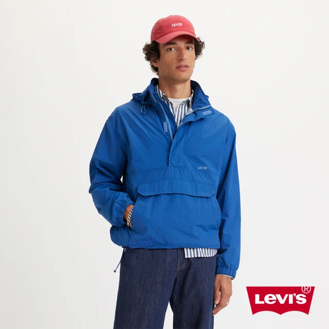 LEVISLEVIS 男款 防潑水連帽風衣罩衫 / 抽繩下擺 人氣新品 A7200-0002
