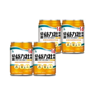 【益富】益力壯優纖16 營養均衡完整配方-原味 246ml*24入*4箱(無添加果糖 乳糖-周華健代言推薦)