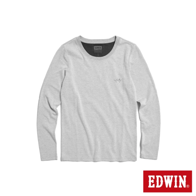 EDWIN 女裝 石墨烯發熱薄長袖T恤(黑色) 推薦