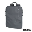 【Troika】城市漫遊 可擴充防水黑色 16”筆電包(16吋筆電包 可擴充到14公升 多夾層)